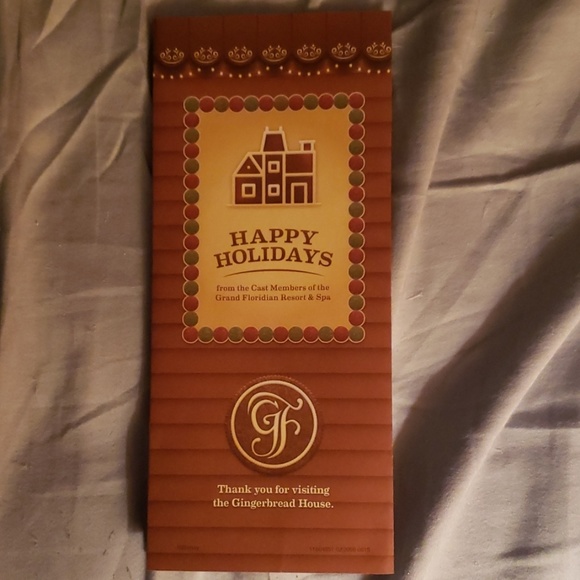 Grand Floridian 2018 Gingerbread House Menu - Picture 2 of 3